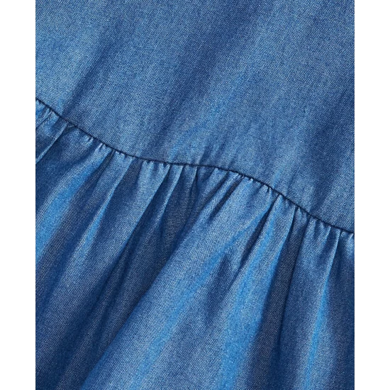 New โ๏ธ First Impressions Baby ๐ง Girls Denim ๐ Dress, Created For Macy's Authentic Wash ๐ - Image 4