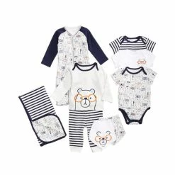 Best deal 🔥 First Impressions Bear-Print Layette Separates, Baby Boys, Created For Macy's 🛒