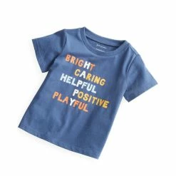 Buy ❤️ First Impressions Toddler Boys Feeling Happy Graphic T-Shirt, Created For Macy's Ink Blue ⌛