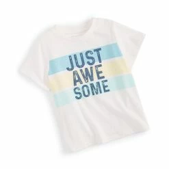 Budget 👍 First Impressions Baby Boys Just Awesome T-Shirt, Created For Macy's Angel White 😍