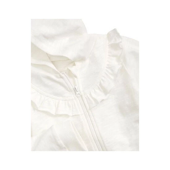 Best Sale 😀 First Impressions Baby 👧 Girls Ruffle Trim Full-Zip Hoodie, Created For Macy's Angel Whit 🔔 - Image 3