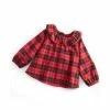 Wholesale 👏 First Impressions Baby 👧 Girls Red Check Top, Created For Macy's Cherry Red 🌟