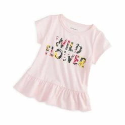 Best reviews of 🌟 First Impressions Toddler 👧 Girls Wildflower Peplum T-Shirt, Created For Macy's Crystal Pink 💯