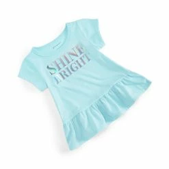 Buy 🎉 First Impressions Baby 👧 Girls Shine Bright Peplum Top, Created For Macy's Sea Angel ❤️