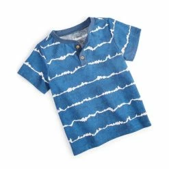 Best deal 👍 First Impressions Baby Boys Tie-Dye Stripe T-Shirt, Created For Macy's Ink Blue 🛒
