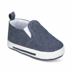 Cheap ❤️ First Impressions Baby 👧 Girls Slip-On Soft Sole 👟 Sneakers, Created For Macy's Blue Chambray 😉