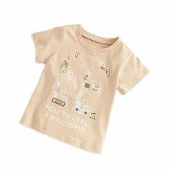 Discount ๐งจ First Impressions Toddler Boys Bulldozer T-Shirt, Created For Macy's Travertine Tile ๐