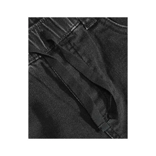 Outlet 👍 First Impressions Baby Boys Black Wash Flannel Cuff 👖 Jeans, Created For Macy's 👏 - Image 3