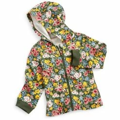 Brand new 💯 First Impressions Baby 👧 Girls Floral-Print Full-Zip Hoodie, Created For Macy's Eucalyptus 🛒
