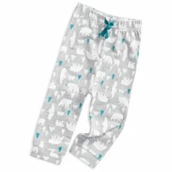 New 🌟 First Impressions Baby Boys Polar Bear Party Jogger Pants, Created For Macy's Hthr Sterling 🧨