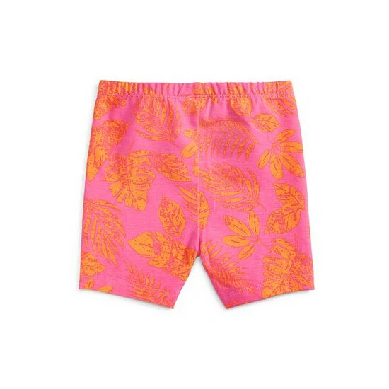 Best Sale ๐ฏ First Impressions Toddler ๐ง Girls Palm-Print Bike Shorts, Created For Macy's Sweet Berry โจ - Image 2