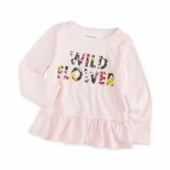 Best Sale ⭐ First Impressions Baby 👧 Girls Wildflower Peplum Tunic, Created For Macy's Crystal Pink 🎉