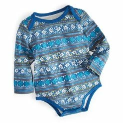 New 🌟 First Impressions Baby Boys Fair Isle Bodysuit, Created For Macy's Sea Depth 🔔