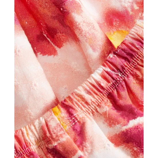 Best Pirce ๐งจ First Impressions Toddler ๐ง Girls 2-Pc. Tie-Dyed Top & Shorts Set, Created For Macy's Pink Fancy โ - Image 4