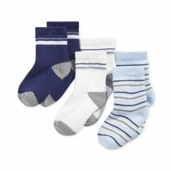 Top 10 ⌛ First Impressions Baby Boys 3-Pk. Striped Crew 🧦 Socks, Created For Macy's Blue Multi ⌛