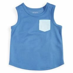 Promo 🤩 First Impressions Toddler Boys Colorblocked Faux-Pocket Mesh Tank, Created For Macy's Skygaze 💯