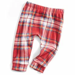 Deals 💯 First Impressions Baby Boys & 👧 Girls Holly Plaid Pants, Created For Macy's Cherry Red 🎁