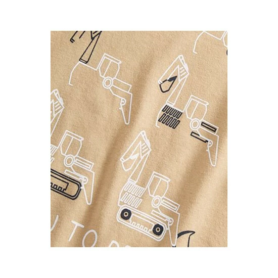 Outlet ๐คฉ First Impressions Baby Boys Draw A Bulldozer Long-Sleeve T-Shirt, Created For Macy's Travertine Tile ๐ - Image 3