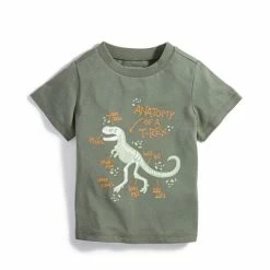 New โจ First Impressions Baby Boys T-Rex Anatomy T-Shirt, Created For Macy's Dry Green Tea โ