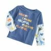 Cheap 🌟 First Impressions Baby Boys Long Sleeve Feeling Happy T-Shirt, Created For Macy's Ink Blue ✔️