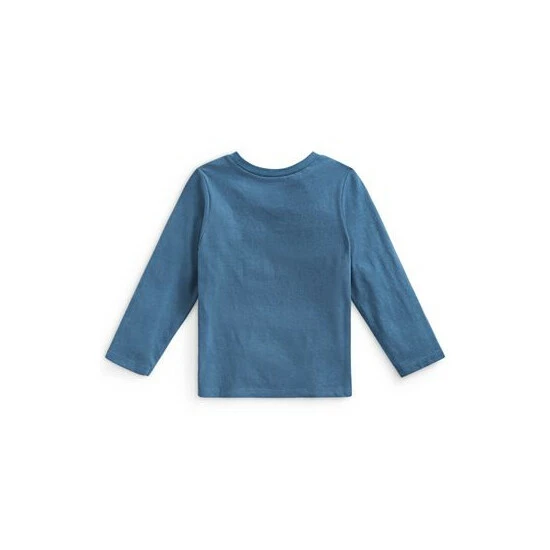 Budget โค๏ธ First Impressions Baby Boys Triceratops Truck Long-Sleeve T-Shirt, Created For Macy's Ink Blue ๐ - Image 2